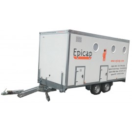 Unité Mobile de Décontamination EPIROLL 5C 2D 4.3m Mixte Gaz/électricité + Trappe déchets + aspirateur