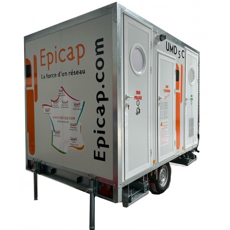 Unité mobile Epiroll 5C COMPACT-Gaz-1300KG-Cuve 180l- conforme ED6244