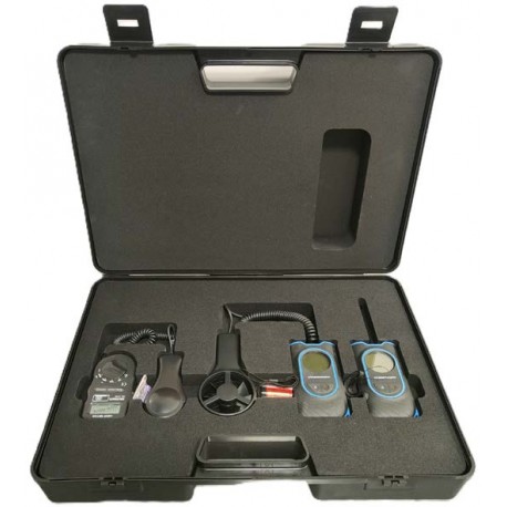 Mallette chef de W :1 valise,luxmètre, thermo-anémomètre, hygromètre